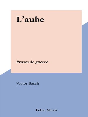 cover image of L'aube